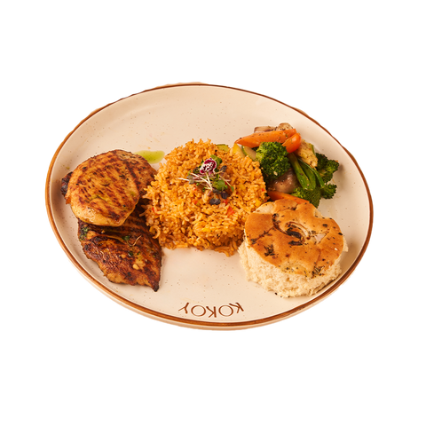 Grilled Piri Chicken With Vegetables