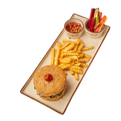 Tex-mex Crunchy Tofu Burger Vegan & Gluten Free